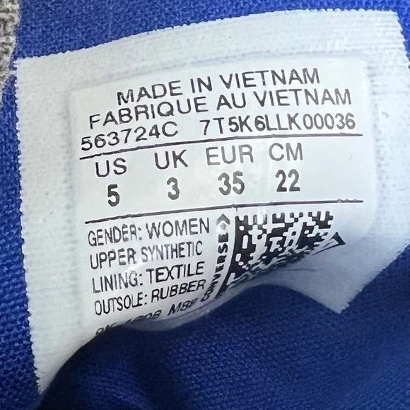 Miley Cyrus Blue Star Platform High Top Converse β’ Womenβs Size 5 πβοΈ - Picture 9 of 9